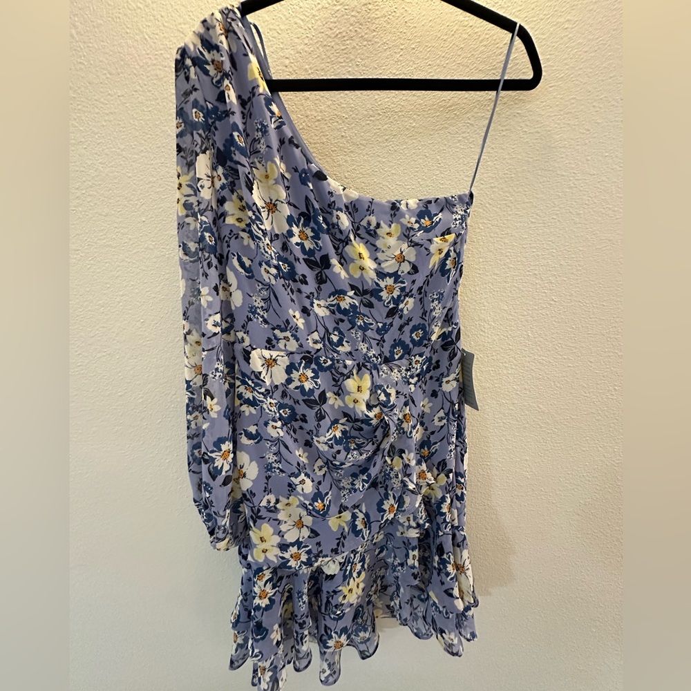 NWT - ASTR Floral One-Shoulder Dress